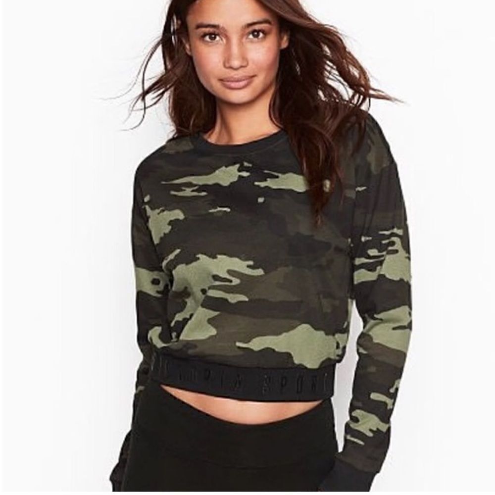NWT- Victoria Secret sport Camouflage print Sweatshirt.